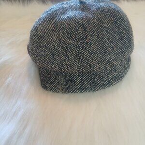 Scala Pronto Hat Cabbie Button Plaid-Lined Newsboy Cap One Size